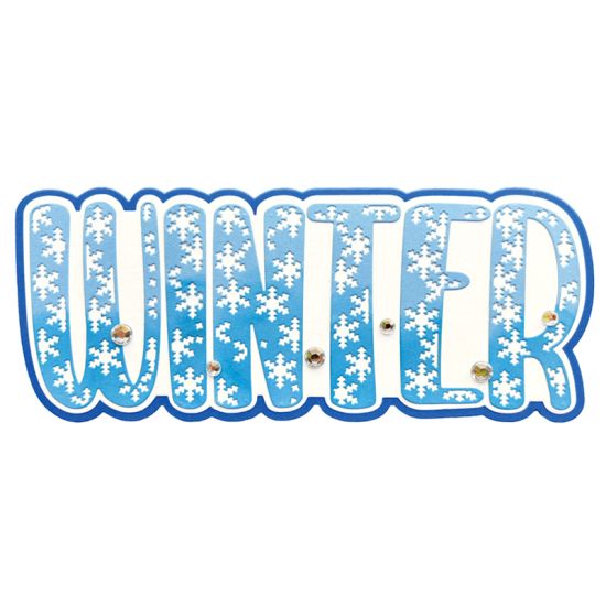 Winter Slimline Fold-it Card Dies
