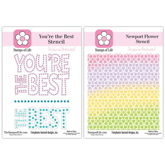 You're the Best Fold-it Club Stencils
You're the Best and Newport Flower Stencils from the April 2026 Fold-it Club
