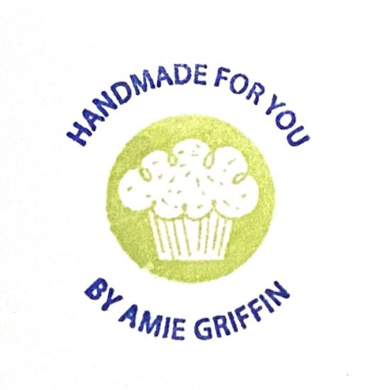 Circle Personalized Stamp with icons4us Stamp
The Circle Personalized Stamp works perfect with Stephanie's 1 inch circle stamps!

Create your own custom stamp here:
https://thestampsoflife.com/clear-stamps-personalized.html

I used the cupcake from the icons4us set (retired now), but other 1 inch circle stamp sets: 15circles4HSN, 15morecircles4HSN, words4circles
Keywords: Personalized Stamps, icons4us
