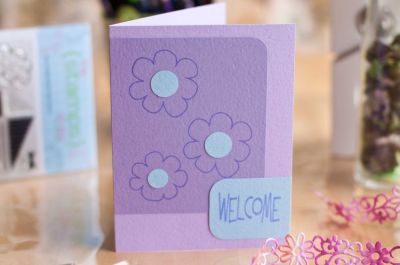 Welcome Card
This card was used in the {Quick Tips} video using the Kites2Fly stamp set from The {Stamps} of Life
