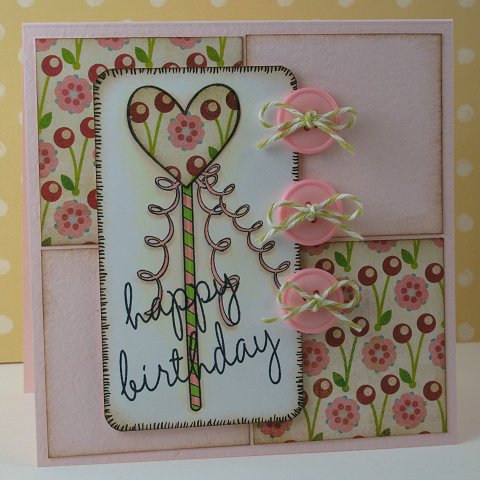 Happy Birthday
Image was colored with Copic markers. I paper pieced the heart with papers from Basic Grey.
Keywords: princess4life