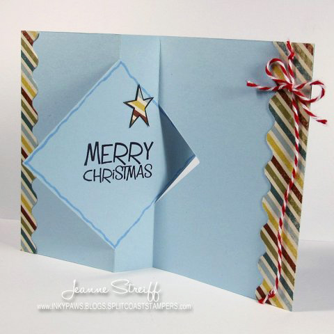 *Christmas Flip-its inside
Keywords: trees4Christmas, Colorbox Premium Dye Inks, Wavy Borders, The Paper Loft, Diamond Flip-its