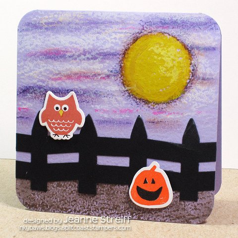 *Halloween Night
Background was colored with Gelatos
Keywords: solids4Halloween, Fence/Crows/Bat/Moon Dies