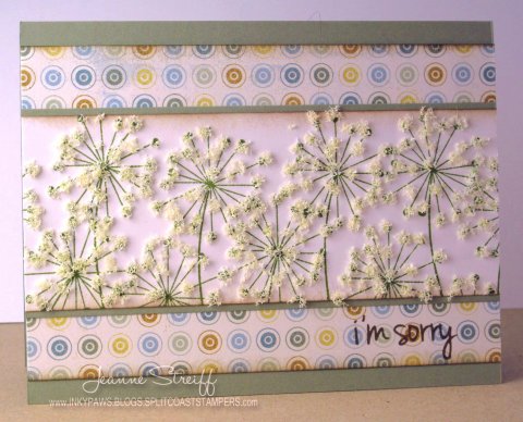 I'm Sorry
I used Flower Soft for texture. Papers from The Paper Loft.
Keywords: wish2make, Artichoke, Premium Dye Ink