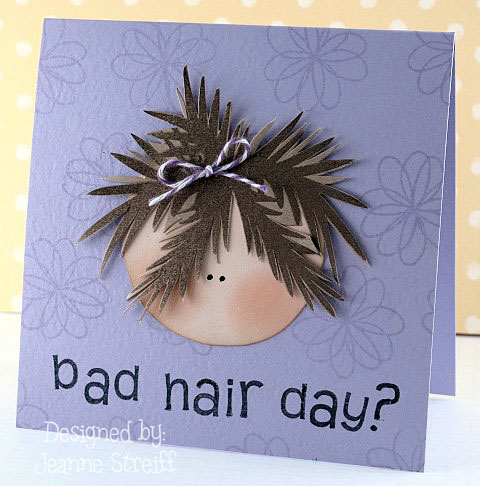 Bad Hair Day
I used the palm tree top for her hair. I use a Sizzix eclips to make the letters.
Keywords: islands2visit, Sizzix, eclips