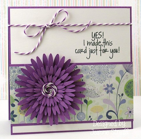 Daisy
The daisy die is from Sizzix. patterned paper from Kaisercraft.
Keywords: created4you