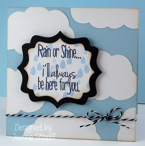 Rain or Shine
I used the cupcake top die from the Cupcake die set for my clouds. The sentiment was cut using Fancy Labels Framelits dies.
Keywords: umbrella4you, happyBday2you, Cupcake dies, Framelits