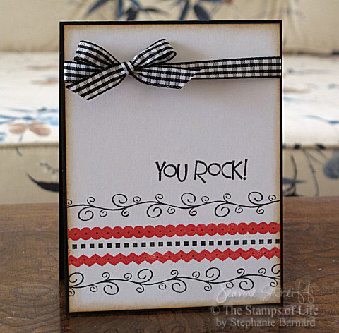 You Rock!
I used a few of the borders from Quick2Border and the sentiment from Thank2You to create my card.
Keywords: quick2border thanks2you