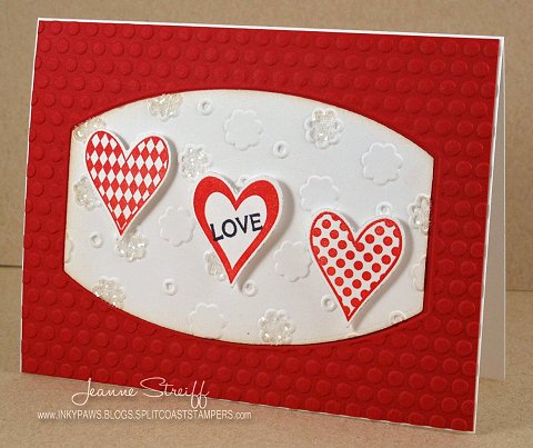 *Love
Keywords: hearts2diefor, Heart Framelits, Clearsnap, Strawberry, Ornate Frames #2 Embossing Folders, Butterflies & Flowers Embossing FoldersSprinkles! Glitter