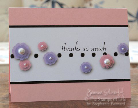 Pearly Thanks
I used the Thanks2You digital images to create my card. Pearls were added to the flower centers.
Keywords: Thanks2You