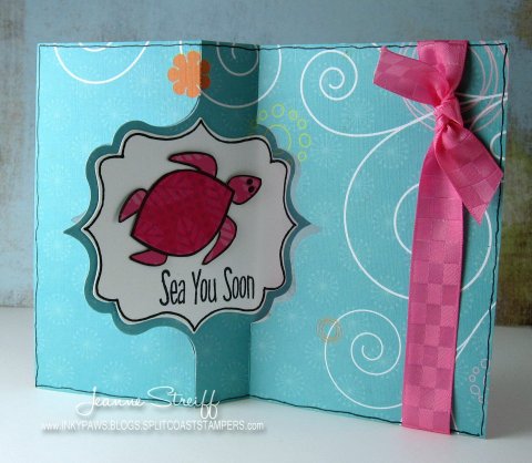 Sea Ya Soon
Keywords: turtles2love Sizzix, Fancy Frame Flip-its Colorbox Premium Dye Inks