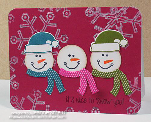 *Snow Pals
Keywords: snowman2build soup4snowman snowflakes2stamp