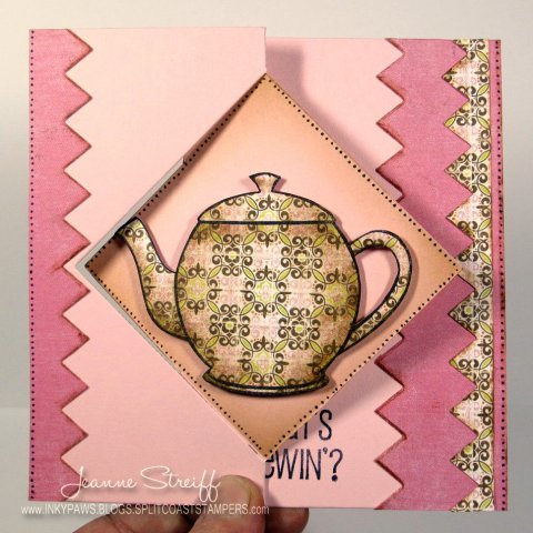 *What's Brewing
Keywords: tea4two Chevron die set Flip-its Diamond Colorbox Premium Die Ink