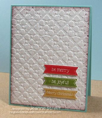 ^Be Merry
Keywords: lights4Christmas Dotted Squares Embossing Folder Sizzix