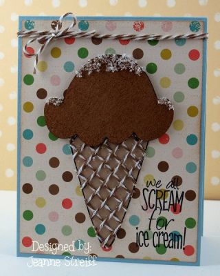 Scream for Ice Cream!
I made the sprinkles with Flower Soft and decorated the cone with Baker's Twine.
Keywords: cone2dish scream4icecream