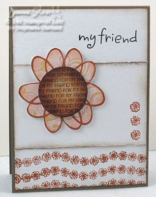 My Friend
I used the flower2doodle flowers and then used one of the sentiments4circles images to create my big flower. 
Keywords: flower2doodle sentiments4circles