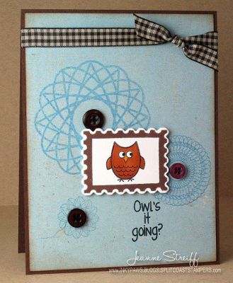 *Owl's it Going?
Keywords: postage2stamp, spiros2stamp, Premium Dye Ink, Sky