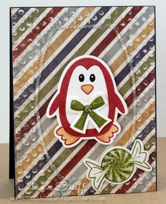*Candy Penguin
Keywords: jars4candy, Penguin & Candy Cane Sizzix Framelits, Sprinkles Glitter