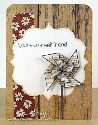 * Wheel Friend
Papers from The Paper Loft
Keywords: Pinwheels2stamp, Premium Die ink, Sizzix, Fancy Labels #5 Framelits, Clearsnap