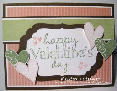 Valentine's Day
You can see details on my blog at www.kristinscraftcorner.blogspot.com.  

