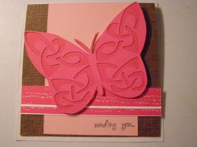 Sending you... card
I cut out this butterfly using my Silhouette machine. Sentiment from butterfly2build set.
