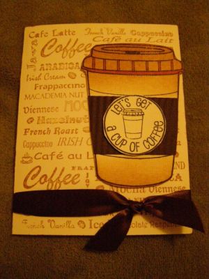 A fun cup of coffee card!!
Keywords: coffee4two