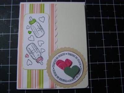 Baby Thank yous - Made a dozen for an expectant mother
