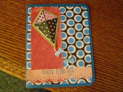 A kite card
A "you must be flying high" card!!
