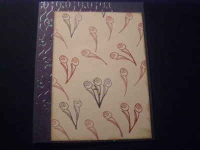 FLower card
I used the flowers to make a patterned paper background. TFL
