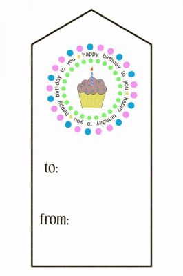 Tag- Happy Birthday Cupcake
