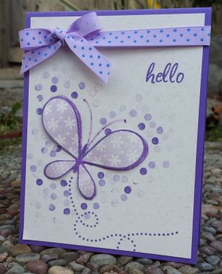 Hello
I also used one of the mini freebie stamp sets that came one month.
