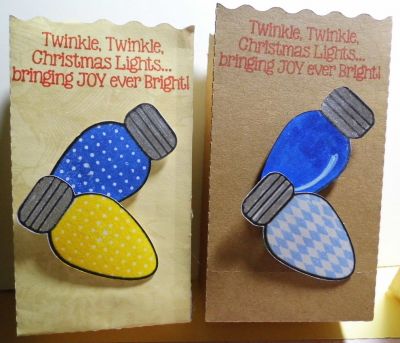 Christmas Bags
Using mine on little bags I will fill with little goodies..
