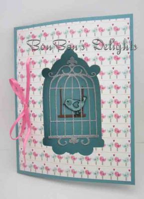 You're So Sweet
This card was done with the new bird2stamp for my sister. It is a 4.25"x5.50" in size
Keywords: Ribbon, glitter paper, ink