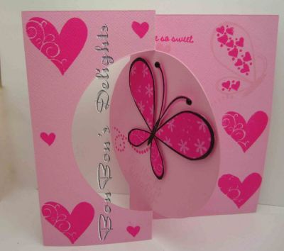 Butterfly Valentine
Sizzix Circle Flip It
