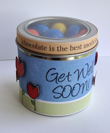 Chocolate is...
the best medicine!  How about some m & m's to make you feel better?
Keywords: getwell2you  get well