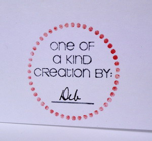 One of a Kind
Signature on back of the Sentimental Math card
Keywords: stamped4you