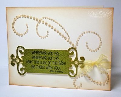 Irish Blessing
Every St. Patrick's Day card needs a little gold and bling!
Keywords: shamrocks4us