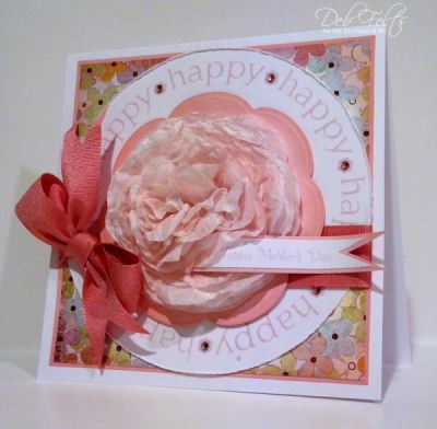 Happy Mother's Day
A peony (?!) cut from white tissue paper, inked with soft pink.
Keywords: happy2beCircles, all4Moms