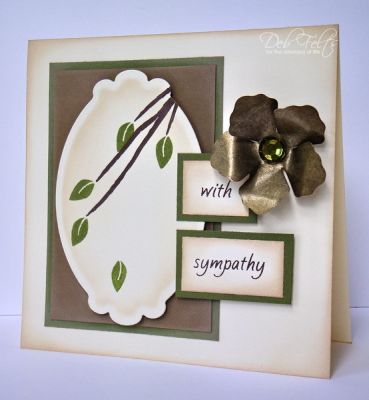 With Sympathy
A very simple sympathy card using this week's CPS sketch.
