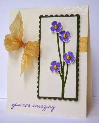 You are amazing!
LOVE this bright purple!  Stephanie's new inks are fabulous!
