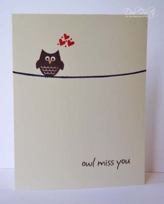 Alone on the high wire!
I very rarely make single layer cards, or cards without embellishments, but I think this one works!  
