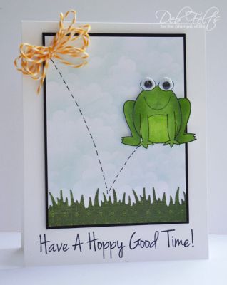 A Hoppy Good Time!
Keywords: Memento ink, Copic markers, Copic multi-liner, The Twinery twine, MS grass punch, googlie eyes