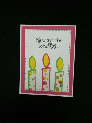 Candle Card #1
My first time using these die cuts.  Just love them!
Keywords: candles