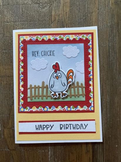 Hey Chickie Birthday Card
Hey Chickie Birthday Card.
Keywords: Farm Animals, Chick