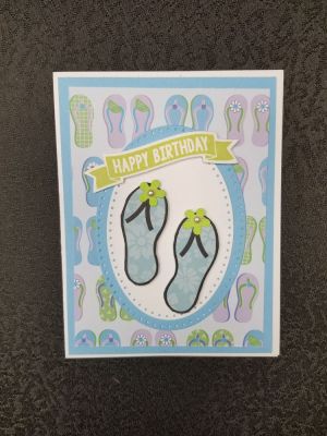 Flip Flop Birthday Card
