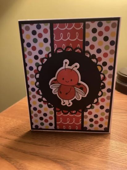 Lady bug card
