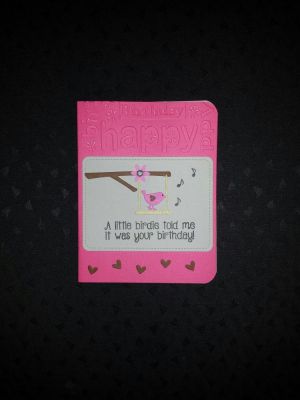 A fun birdy birthday card.
