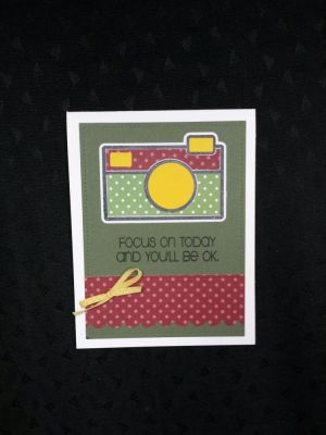 Camera Encouragement Card
Card using the new Camera2Stamp set.
Keywords: camera