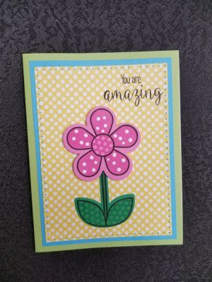 Daisy Encouragement Card
Keywords: daisy, die cutting, 