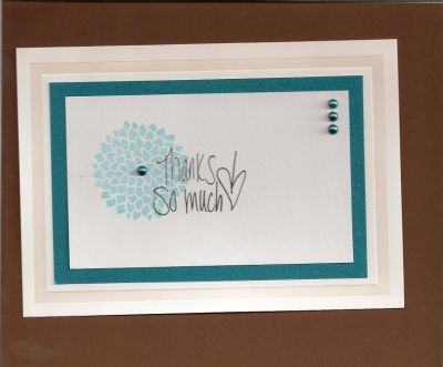 Thanks So Much!
A quick thank you card made with the December '09 Limited Edition Club Exclusive stamp. I received this special stamp just in time for all those Christmas thank you cards. Thanks Stephanie :-)
